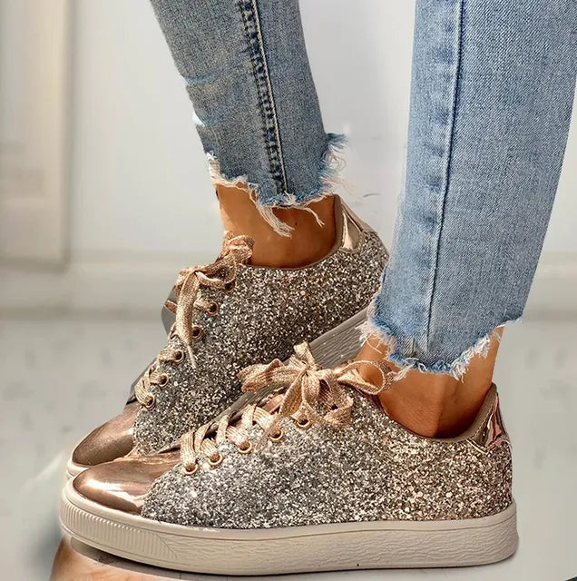 Aria luxe casual glitter damesschoen