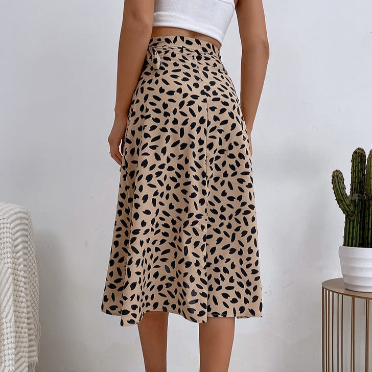 Arabella - Rok met dierenprint en ruches