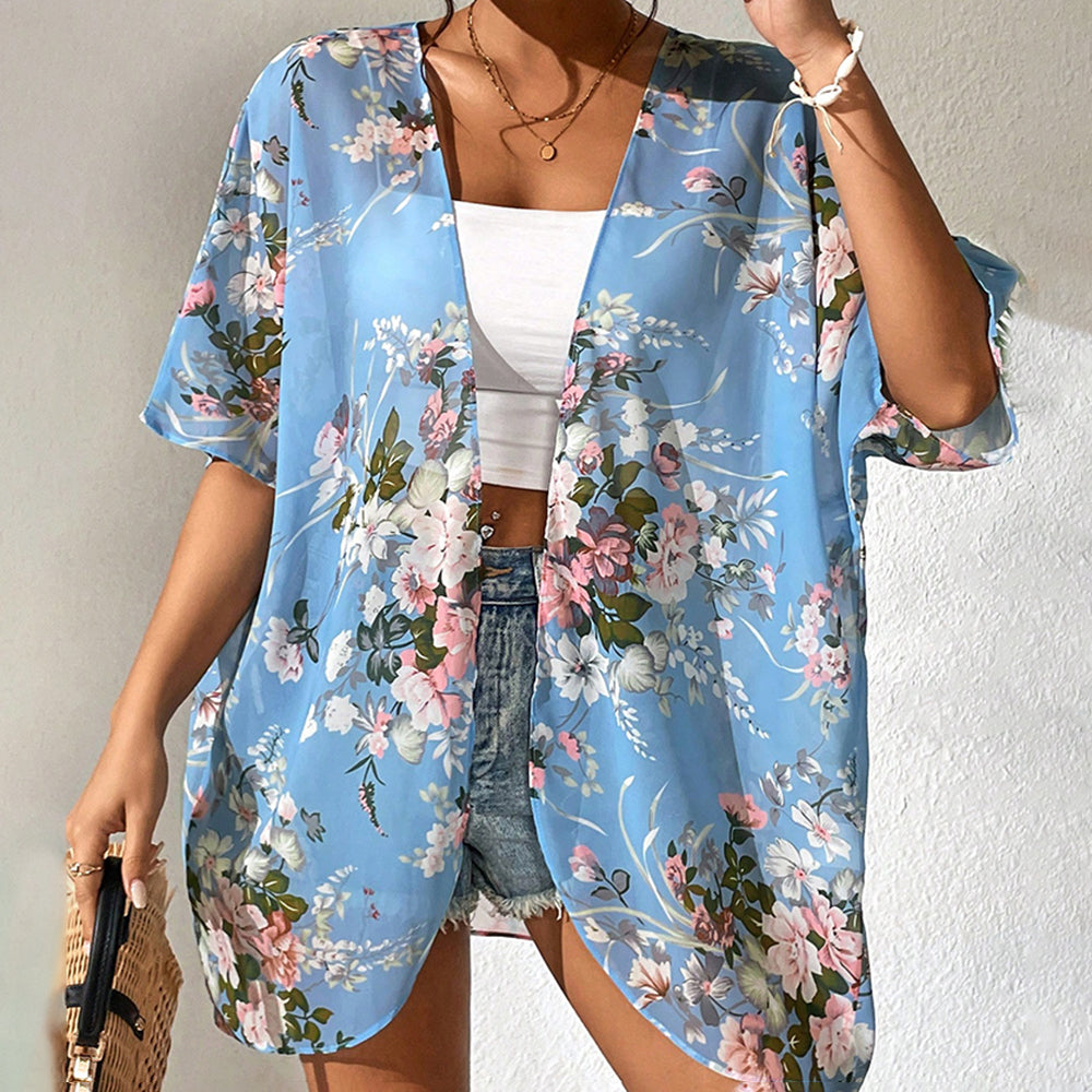 Cora - Printed beach jacket