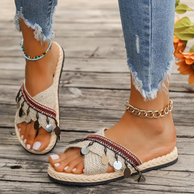 Glenda - Crisscross sandals for women