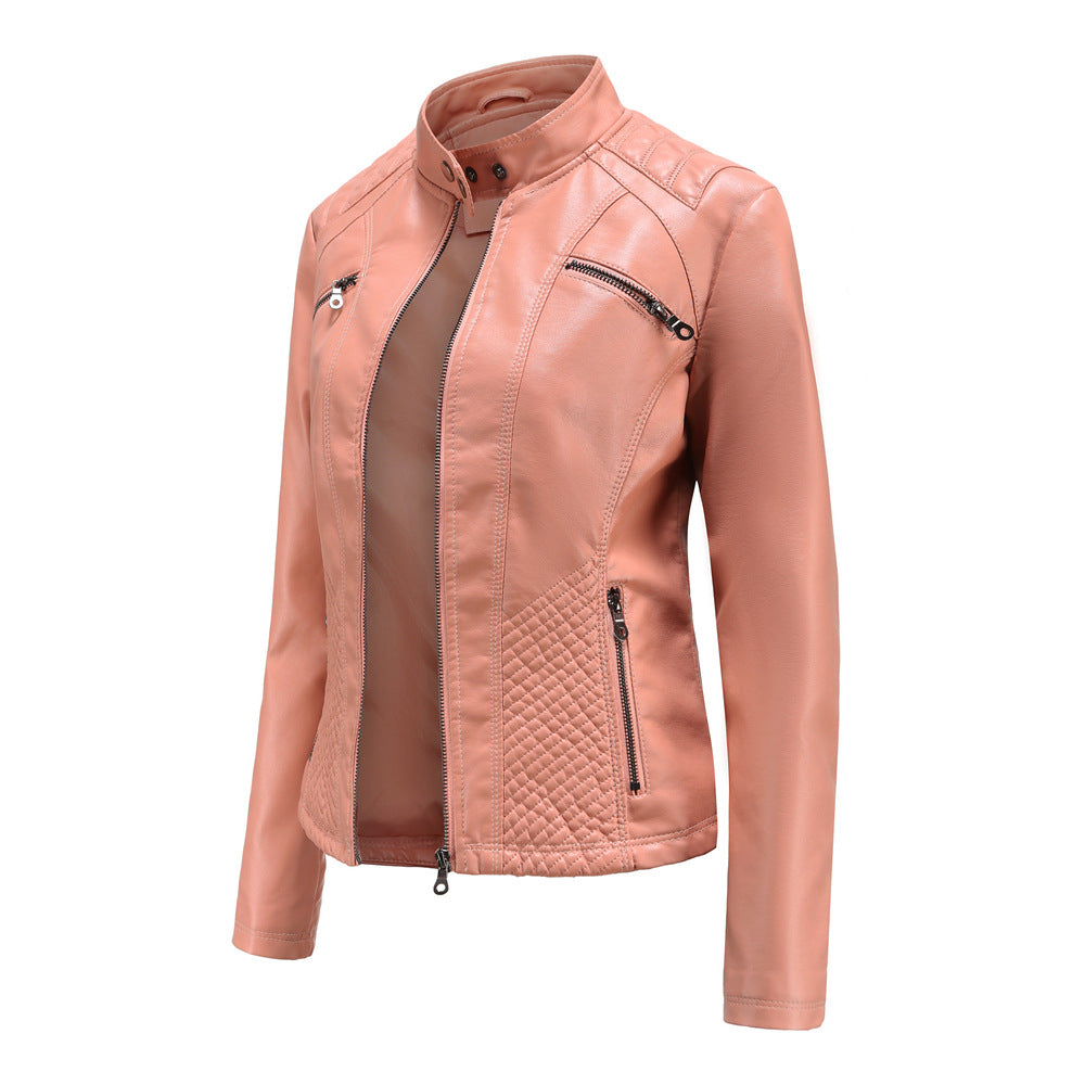 Caleth - Comfortable leather transition jacket for women 