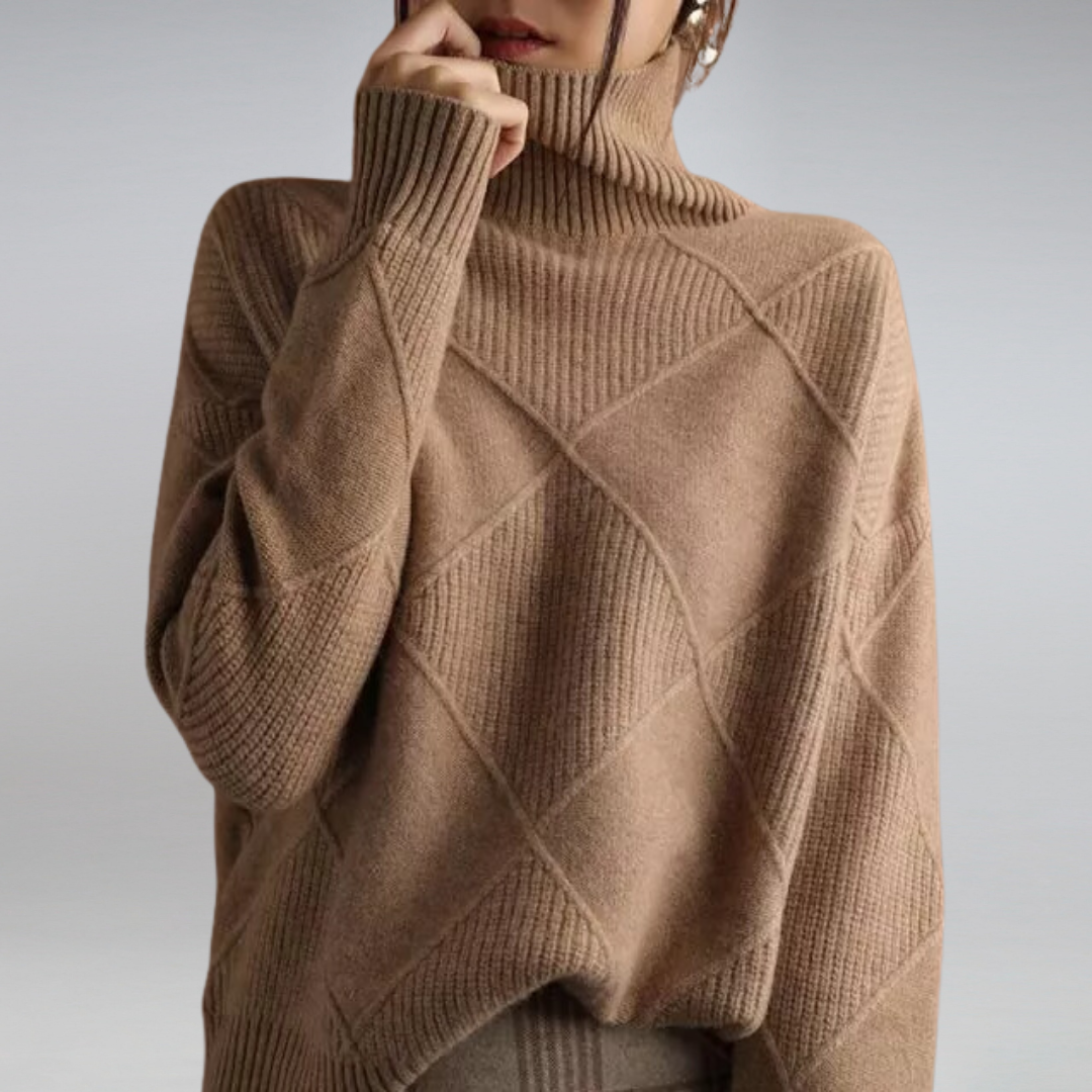 Cozy cashmere turtleneck for women