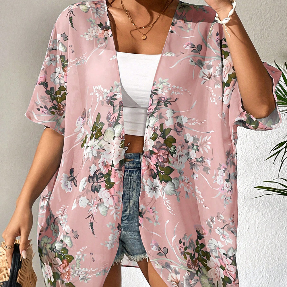 Cora - Printed beach jacket