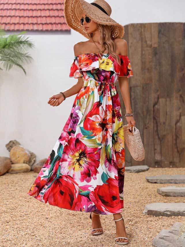 Eloise - Printed long dress