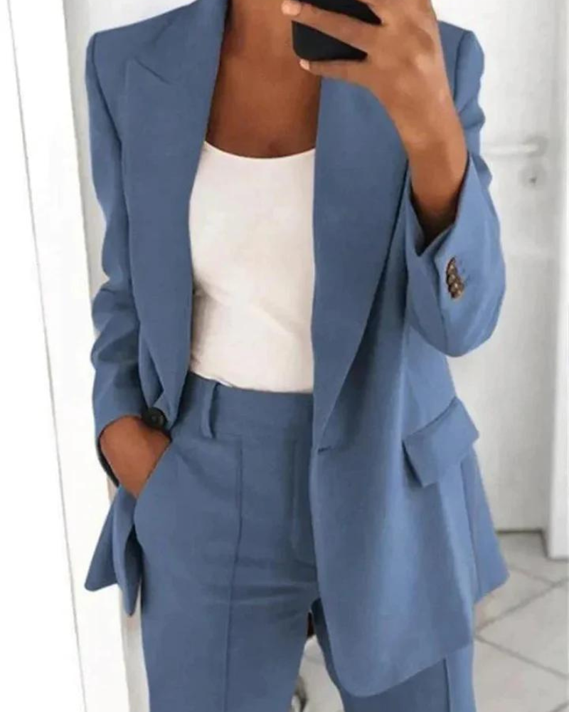 Kallie - trendy blazer met opstaande kraag