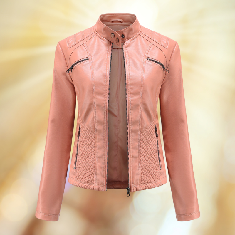 Caleth - Comfortable leather transition jacket for women 