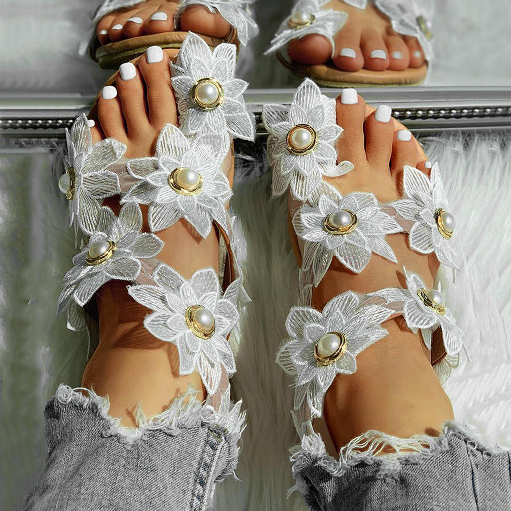 Naomi - Sandalen met bloemenmotief voor dames