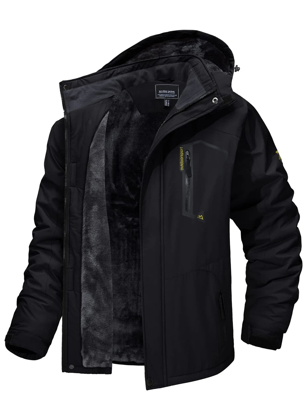 Mats - Fleece Gevoerde Parka met Capuchon