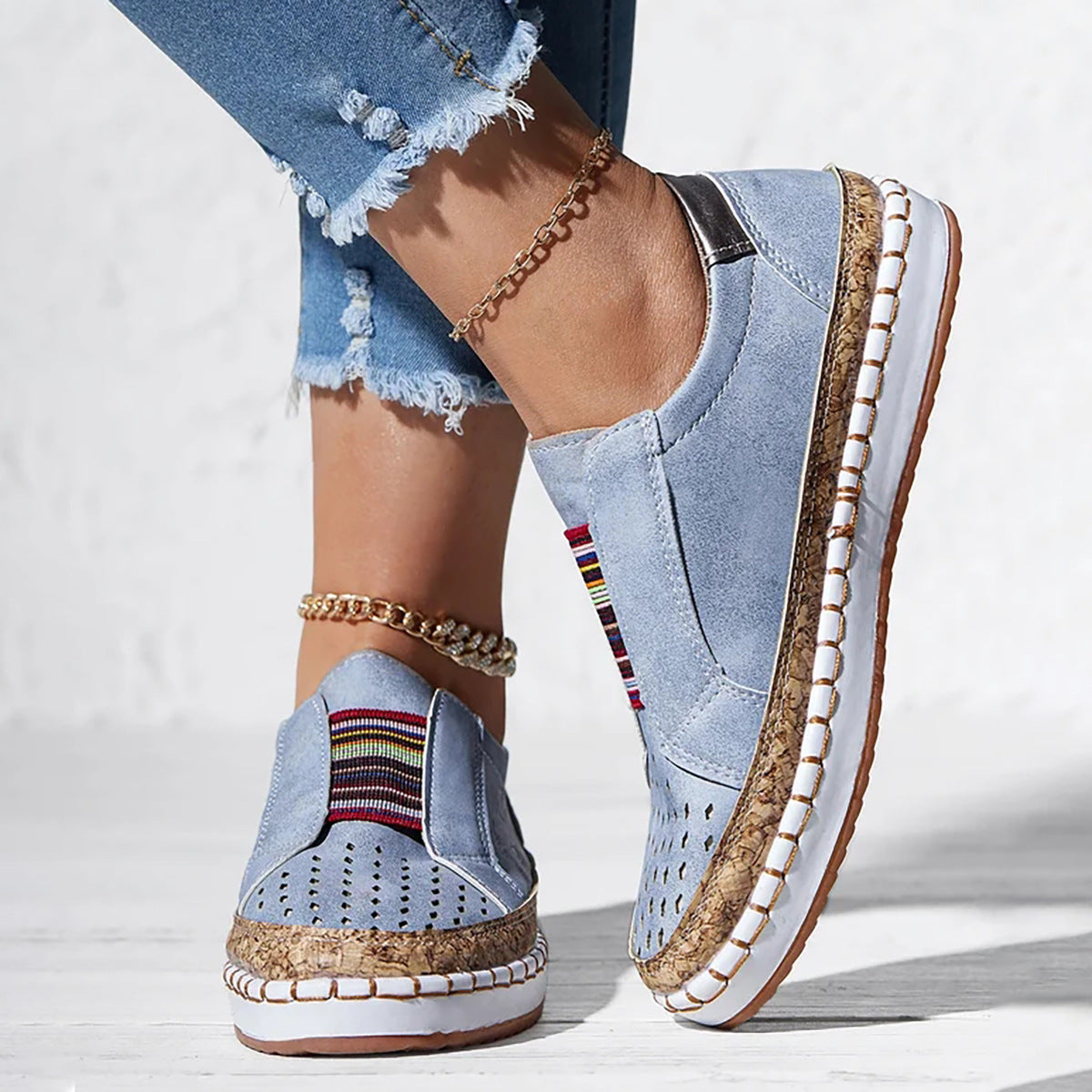 Barbara - Retro flat casual shoes