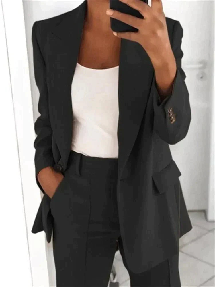 Kelly - Ensemble Business Élégant [Blazer + Pantalon]