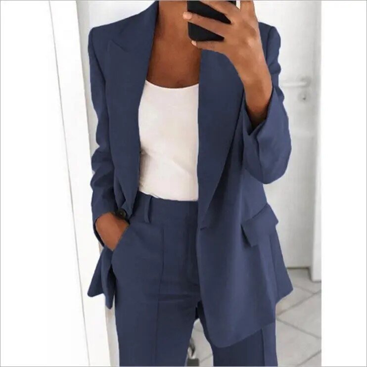 Kelly - Ensemble Business Élégant [Blazer + Pantalon]