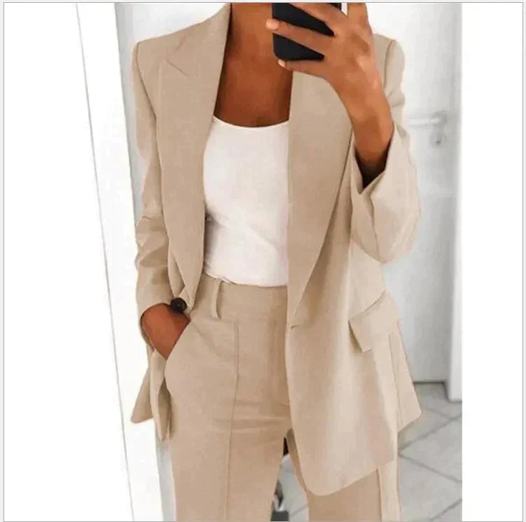 Kelly - Ensemble Business Élégant [Blazer + Pantalon]