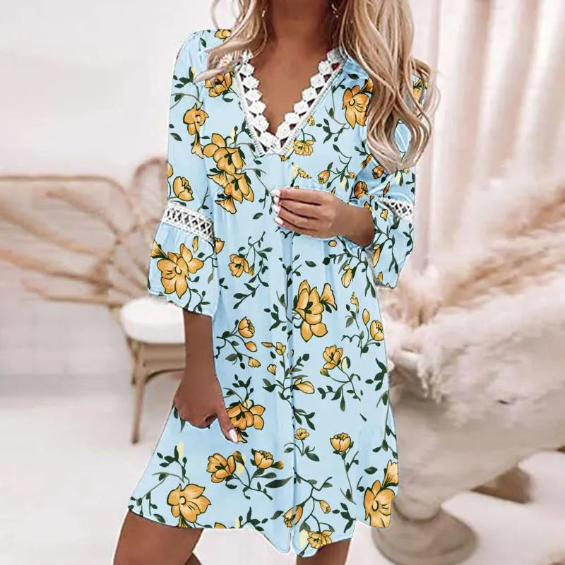 Frances - V-neck floral dresses