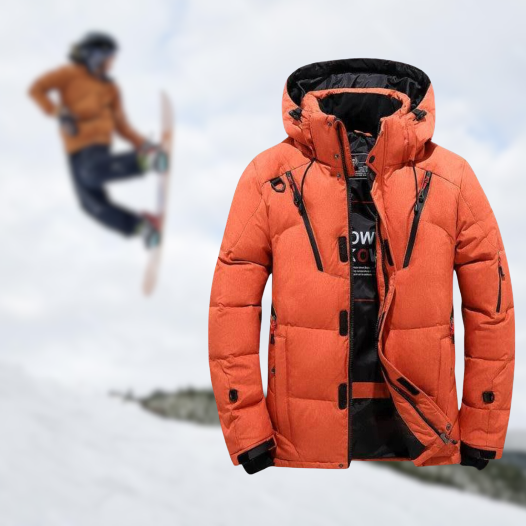 Parka en oie | Veste d'hiver de qualité supérieure pour homme avec capuche amovible. 