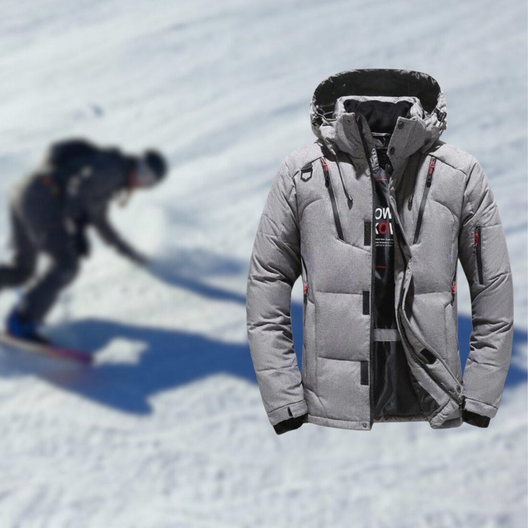 Parka en oie | Veste d'hiver de qualité supérieure pour homme avec capuche amovible. 