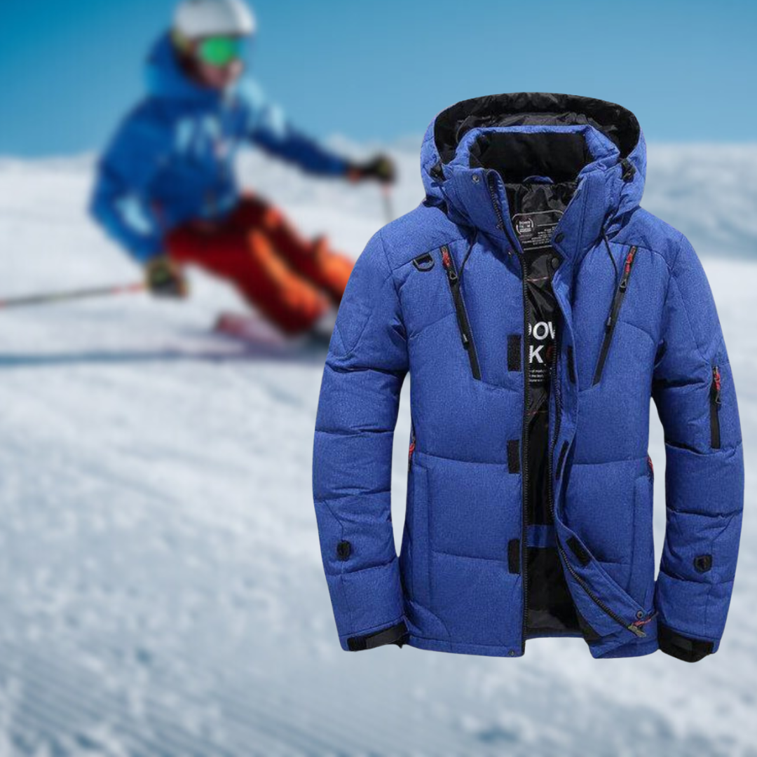 Parka en oie | Veste d'hiver de qualité supérieure pour homme avec capuche amovible. 