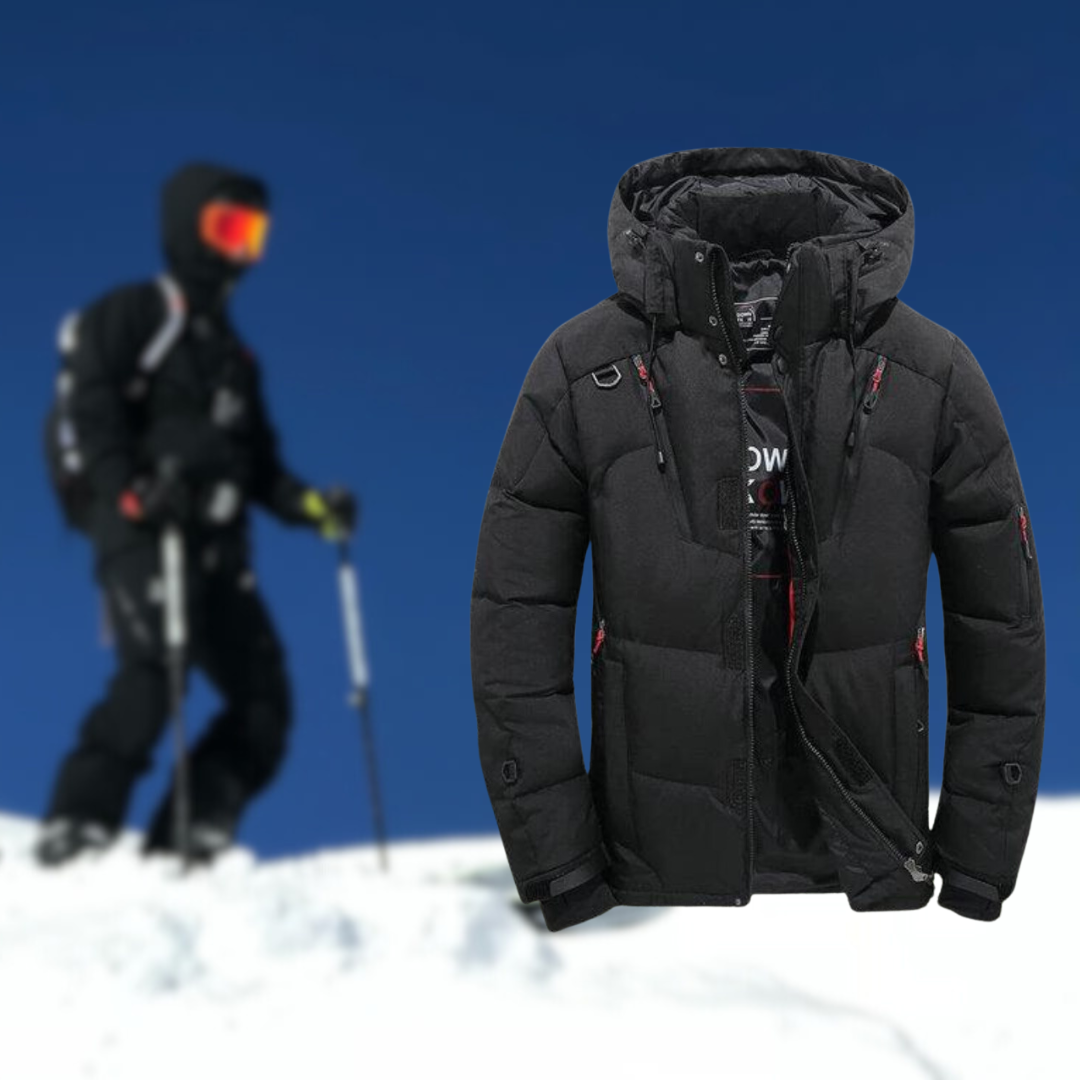 Parka en oie | Veste d'hiver de qualité supérieure pour homme avec capuche amovible. 