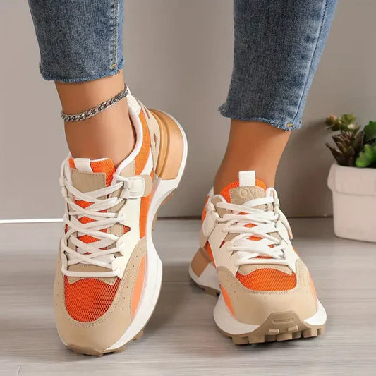 Wendelyn - Casual colour block sports shoes for women 