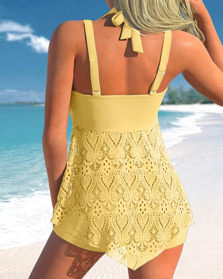 Catherine - Backless Tankini Two Piece