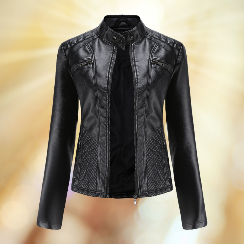 Caleth - Comfortable leather transition jacket for women 