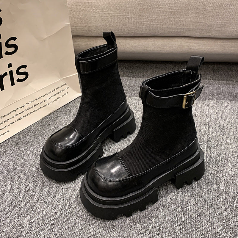 Louise - Bottines à plateforme pour femme