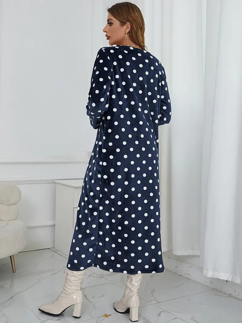 Clara - Dalmatiër Print Midi Lengte Cardigan