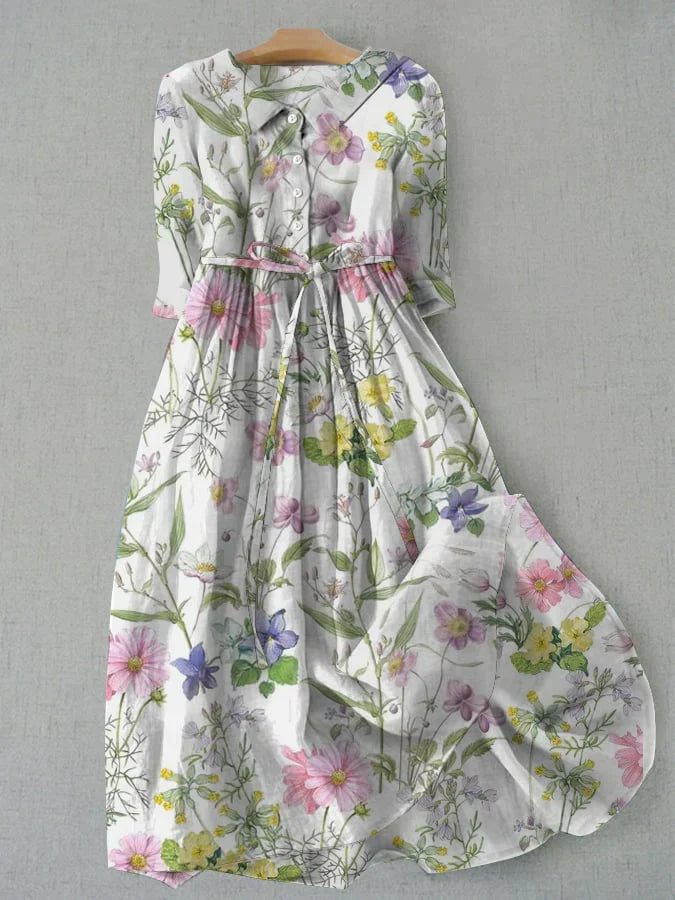 Julia -Vintage Botanical Floral Print for Women