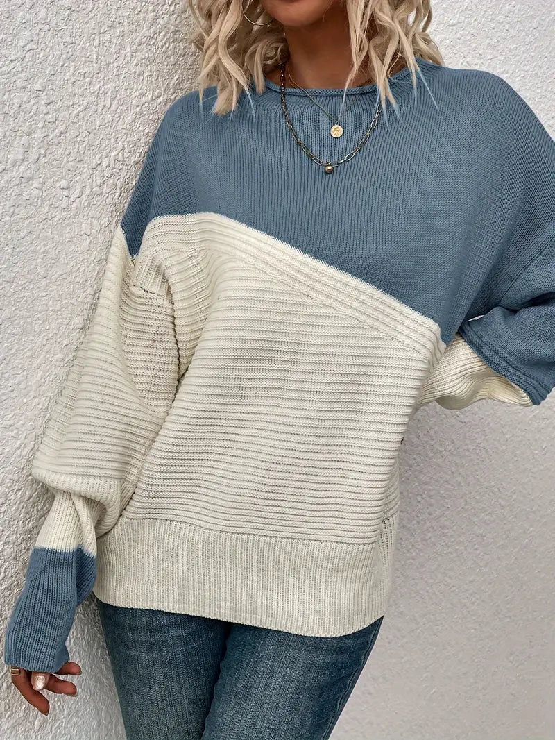 Ollie - Kleurblok Crew Hals Pullover