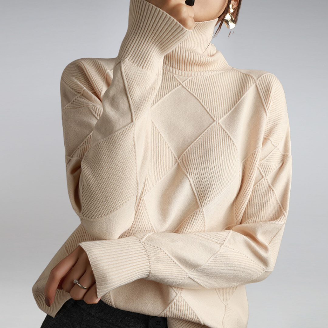 Cozy cashmere turtleneck for women