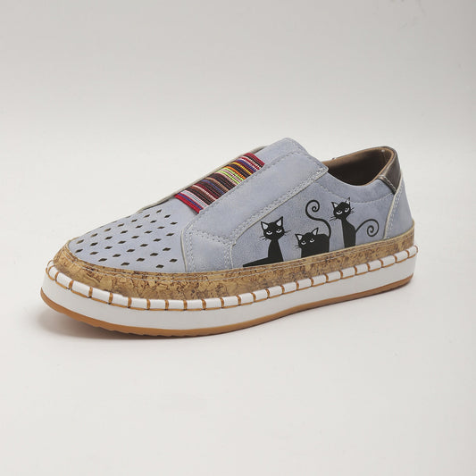 Barbara - Retro flat casual shoes