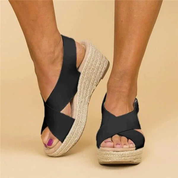 Comfortabele Orthopedische Sleehak Espadrilles - Clara