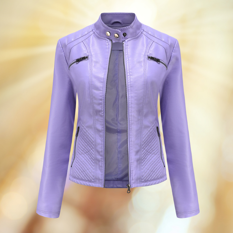 Caleth - Comfortable leather transition jacket for women 