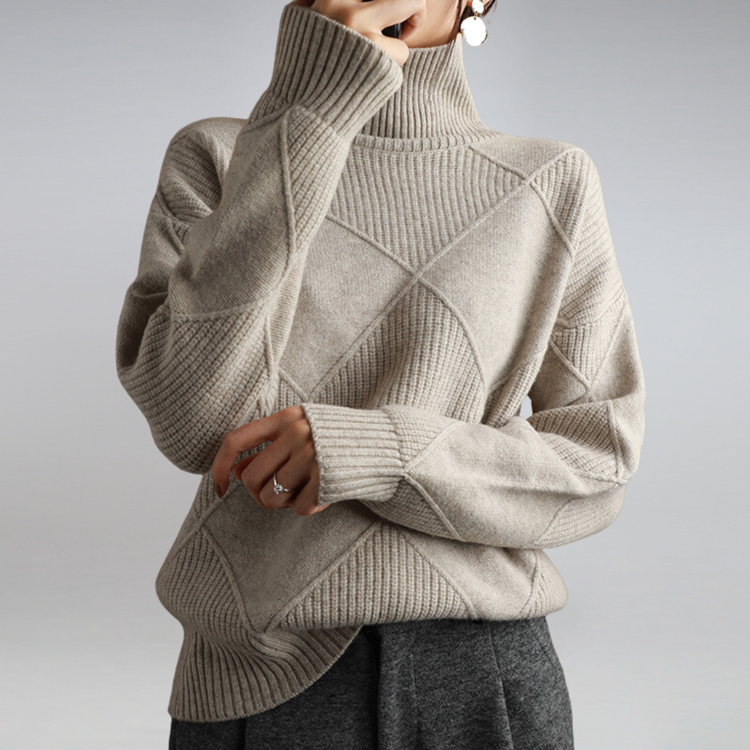 Cozy cashmere turtleneck for women