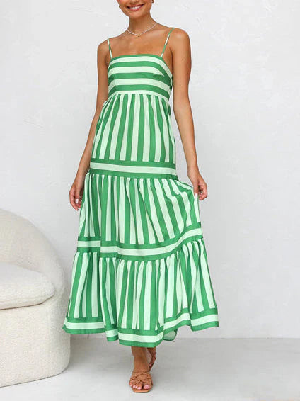 Cora - Gestreepte maxi-jurk