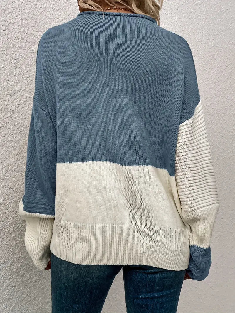 Ollie - Kleurblok Crew Hals Pullover