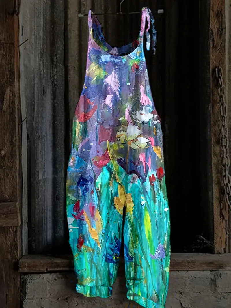 Jane - Jumpsuit met abstracte print