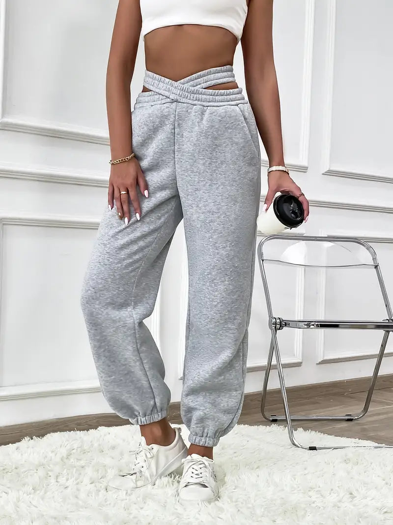 Joycie - Elegante effen gebreide joggingbroek voor dames