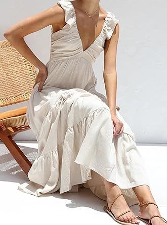 Rebecca - Maxi dress with fringe