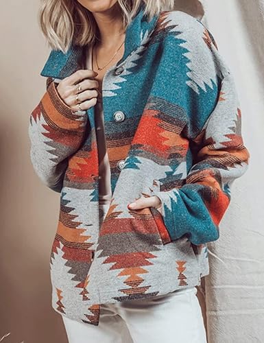 Levona - Ethnic Aztec Print Coat