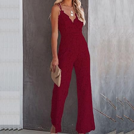 Agnes - Mouwloze kanten jumpsuit