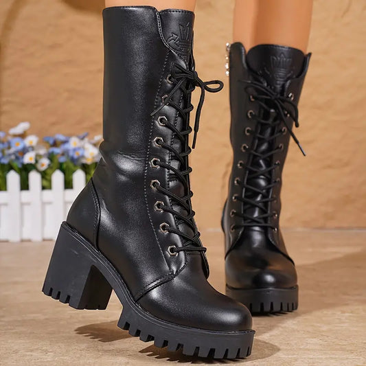 Dorothy - Vegan Leather Zip Boots for Women