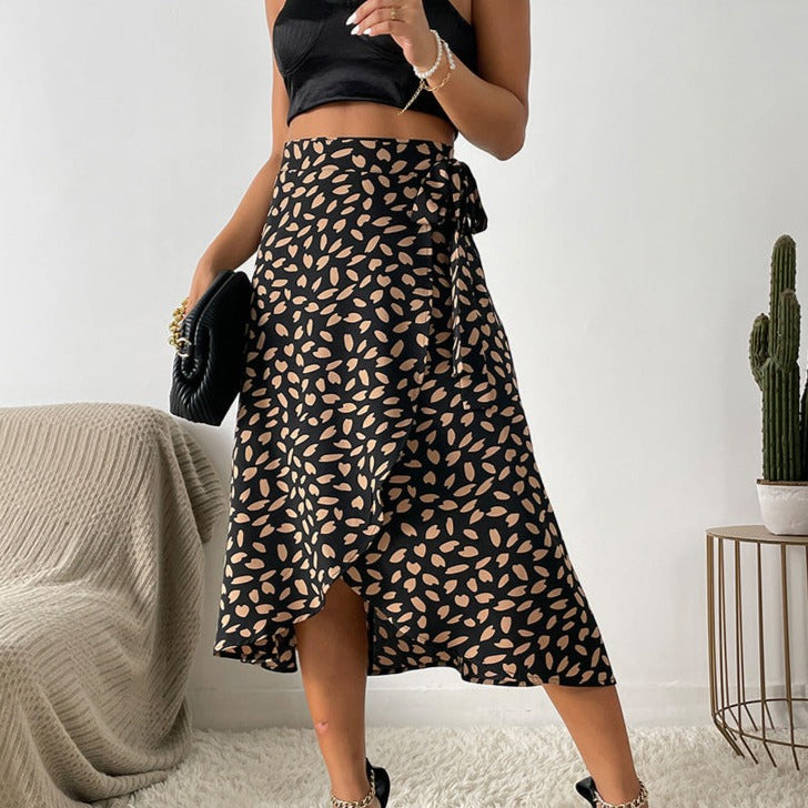 Anna - Animal Print Skirt with Ruffles