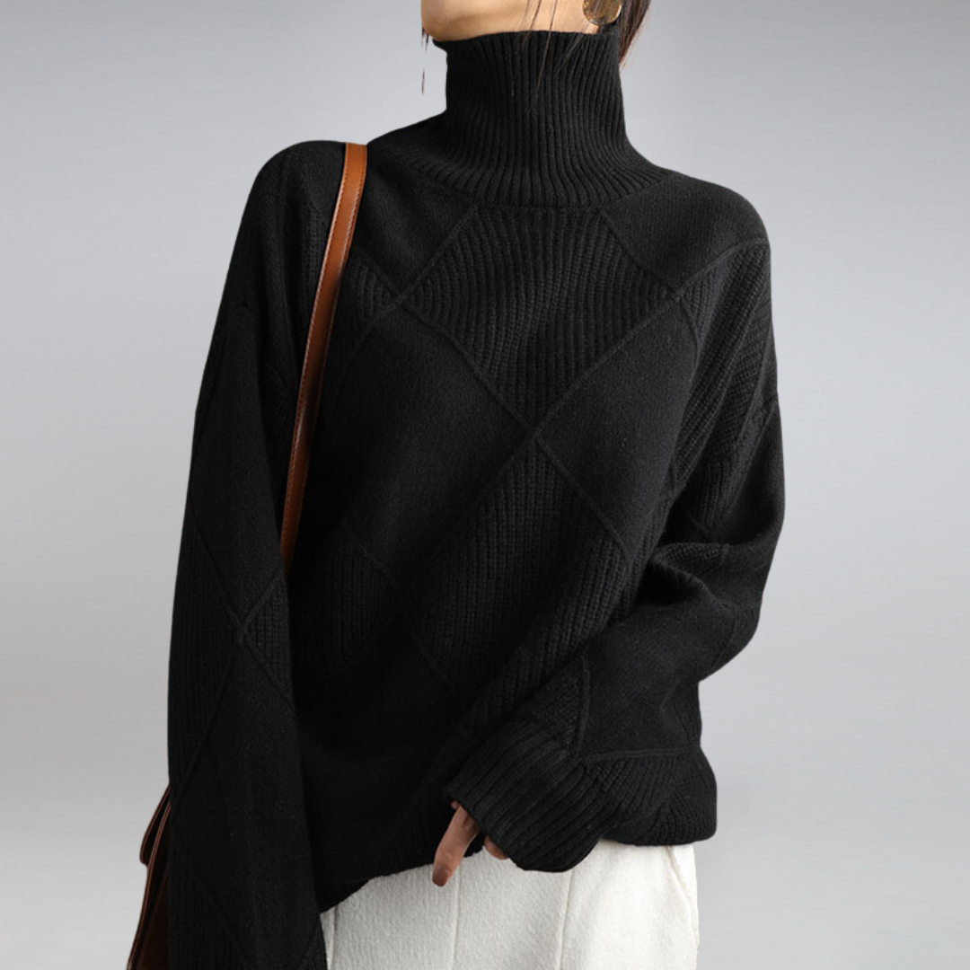 Cozy cashmere turtleneck for women