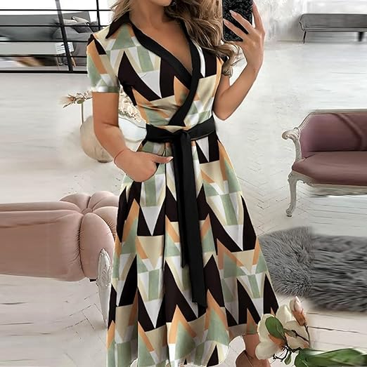 Elsie - Elegant dress with print