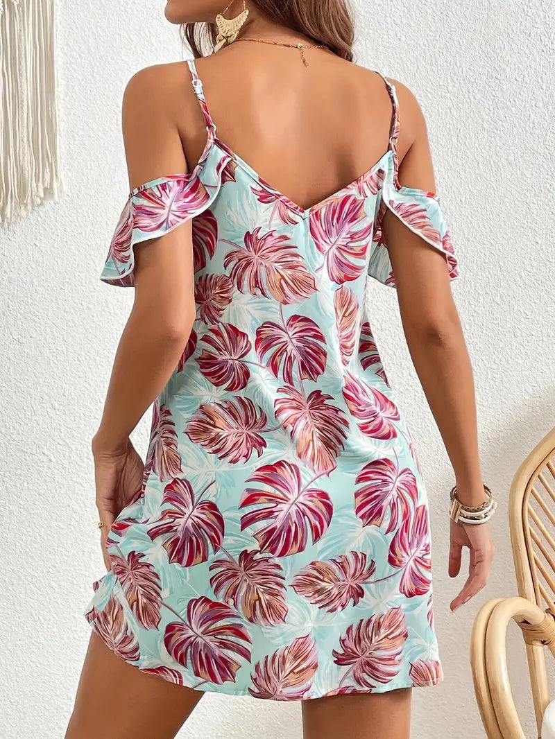 Cora - Off-the-shoulder bloemenjurk