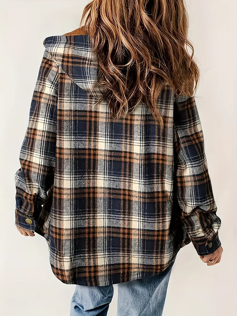 Pernie - Checked jacket with zipper