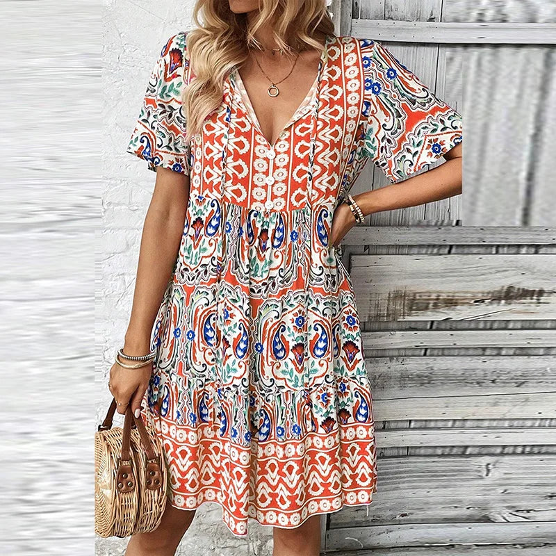 Ariadne - Summer dress with print