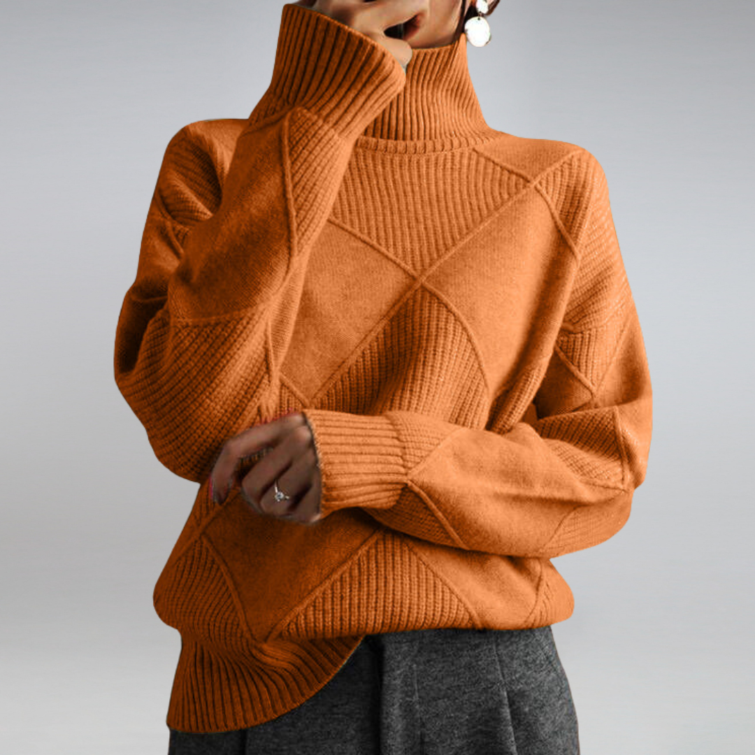 Cozy cashmere turtleneck for women