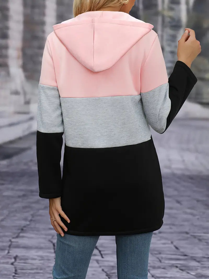 Beatrice - Elegant Color Block Hoodie for women