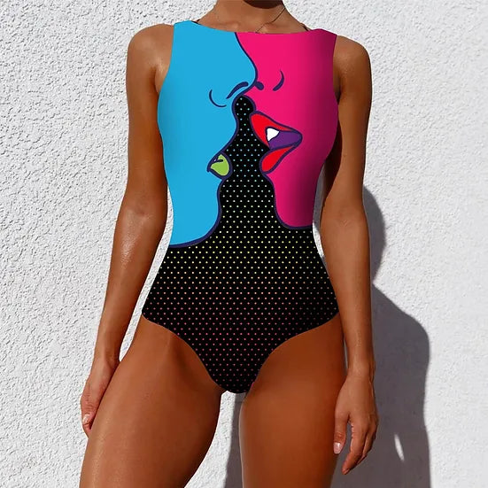 Kelly - Printed One Piece Swimsuit